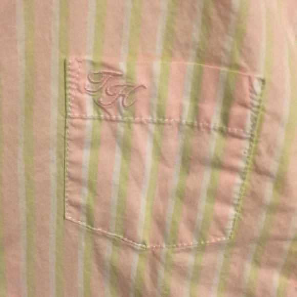 Tommy Hilfiger Pink and Green Button-Up - Picture 3 of 5